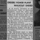 Orders Power Plant Walkout Ended