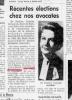 'Recentes elections chez nos avocates'